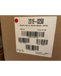 48 case New THERMO NALGENE 250mL Square PETG Graduated Media Storage bottle