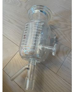 Ace glass reactor 0 25 liter jacketed 250ml process vessel jacket sdx gradu
