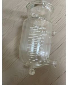 Ace glass reactor 1l 1 liter jacketed 1000ml process vessel graduated