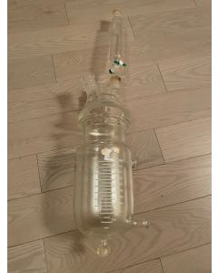 Ace glass reactor 1l 1 liter jacketed 1000ml process vessel lid 24 40 add
