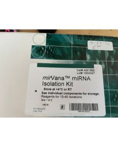 Ambion mirVana miRNA Isolation Kit filter cartridges old stock AM1560