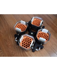 BECKMAN TJ 6 CENTRIFUGE ROTOR 7 94 w x 4 swing buckets x 4 inserts adapters