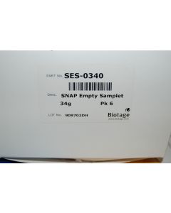 Biotage snap empty samplet 34g flash cartridges cartridge SES 0340 SES0340