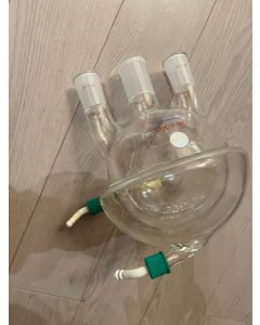 CGS glass 1l 1 liter process jacketed round bottom flask 24 40 reactor 3 neck