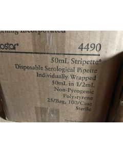 CORNING 50mL PS Stripette Disposable Serological Pipettes sterile 4490 pipet