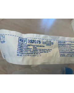CORNING FALCON 352075 225 mL GRADUATED CONICAL TUBES one bag 8 bag