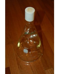 Chemglass Glass culture flask tray 4 liters 4L large 4000 ml cell erlenmeyer