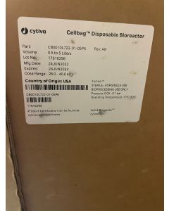 Cytiva CellBag Disposable Bioreactor 0 5 to 5 Liters CB0010L722 01 05PK fortem