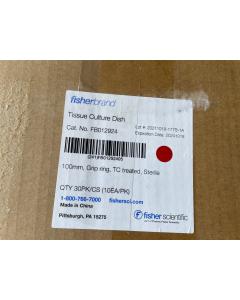 Fisherbrand Surface Treated Tissue Culture Dishes FB012924 100mm Grip grid ster