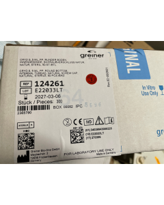Greiner cryogenic vials 124261 5 ml screw cap 300 per case sterile pp
