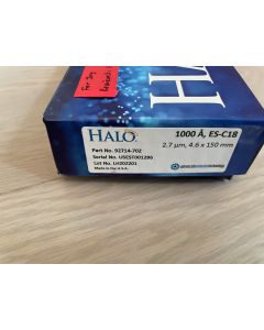 HPLC Column Halo ES C18 2 7um 4 6x150mm 1000A 92714 702 used guard