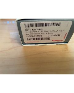 HPLC column Phenomenex Luna Phenyl hexyl 5u 300 x 4 6 mm 00H 4257 E0 new