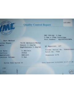 HPLC column YMC ODS AQ 3um 3x50 mm