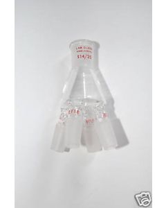 Lab Glass Cow Still Receiver 14 20 Joints 12 18 Tubes