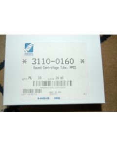 Nalgene 3110 0160 PPCO 16 mL Round Bottom Open Top Centrifuge Tube 10