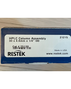 New HPLC Column Assembly Restek 30x4 6mm x1 4  OD 25130 guard sealed