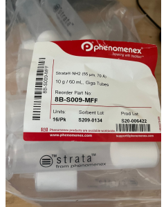 New HPLC Phenomenex Strata NH2 Giga tubes 60ml 10g 8B S009 MFF