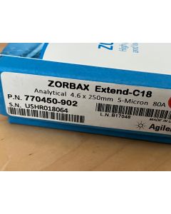 New HPLC column 770450 902 ZORBAX Extend C18 4 6 x 250 mm  5  m sealed