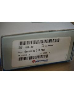 New HPLC column Phenomenex Gemini C18 3u 110A 100x2 mm 00D 4439 B0