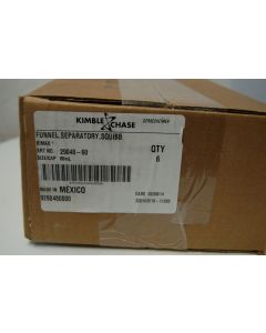 New Kimble funnel separatory separation squibb glass 60 ml 29048 60 6 units