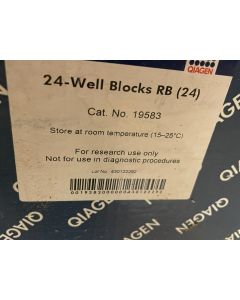 New QIAGEN 19583 24 WELL BLOCKS RB old stock