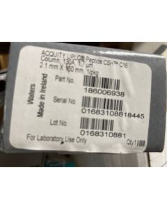 New Waters HPLC Column Acquity UPLC Peptide CSH C18 2.1x150mm 1.7u 186006938