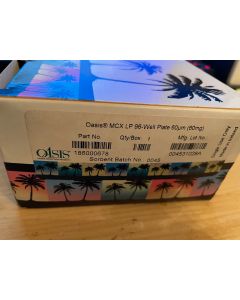 One Oasis MCX LP 96 well Plate 60 mg Sorbent per Well  60  m  186000678