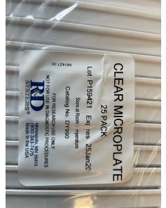 R D SYSTEMS  DY990 CLEAR POLYSTYRENE MICROPLATES 25 PACK