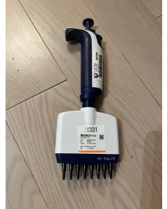 Rainin XLS multichannel pipet 8 variable volume 1 10 ul LTS calibrated 2024