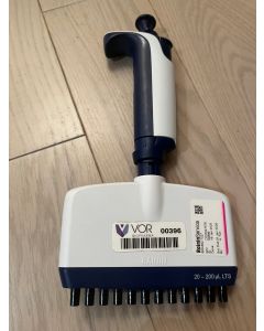 Rainin XLS multichannel pipet variable volume 20 200 ul LTS calibrated 25
