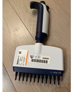 Rainin XLS multichannel pipet variable volume 2 20 ul LTS calibrated 2024