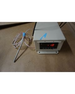 Red Lion Temperature Control Module probe mounted in box