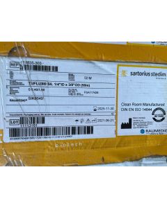 Sartorius TruFlux SIL Tubing 1 4 in  ID x3 8 in  OD 50 m FSA117426