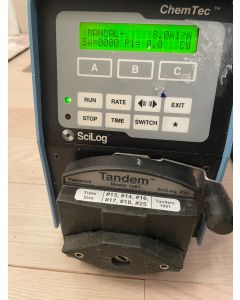 SciLog peristaltic pump Chemtec Tandem head 1081 CP120 160 rpm manual