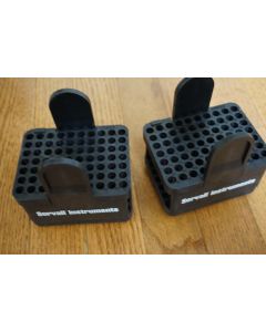 Sorvall Centrifuge Rotor Swing Bucket Adapters 00839 Black 70 Place Lot of 2