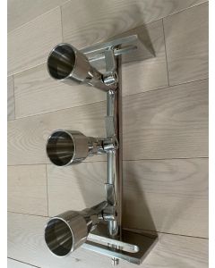 Stainless Steel Vacuum Manifold with 3 ports Multi Position 3 port filtration