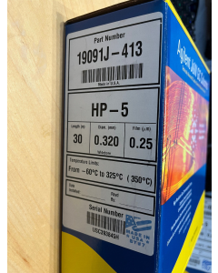 Used GC column Agilent J W HP 5 30 m  0 32 mm  0 25  m 19091J 413