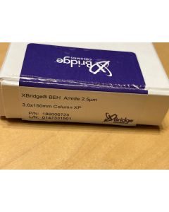 Used Waters 186006725 XBridge BEH Amide HPLC Column 2 5  m  3 mm X 150 mm