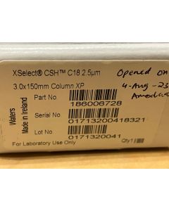 Used Waters 186006728 XSelect CSH C18 Column  130   2 5  m  3 mm X 150 mm qdc