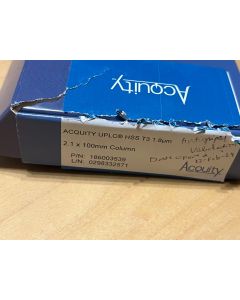 Used Waters HPLC Column Acquity UPLC HSS T3 2 1x100mm 1 8u 186003539
