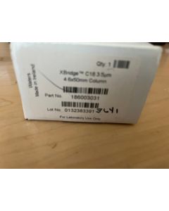 Used Waters HPLC column XBridge C18 3 5  m  4 6 mm X 50 mm 186003031