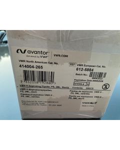 VWR 2mL PS Serological   Aspirating Pipets 612 5884 Avantor VWR sterile 200 cs