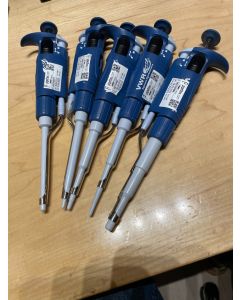 VWR Ergonomic High Performance pipet set Pipette Pipettor 1000 250 100 10 20