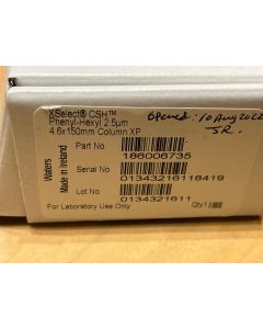 Waters 186006735 XSelect CSH Phenyl Hexyl Column  130  2 5  m 4 6 mm X 150 mm