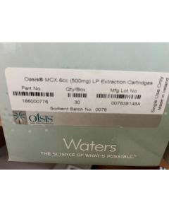 Waters Oasis MCX 6cc 500mg LP Extraction cartridges 186000776 vac
