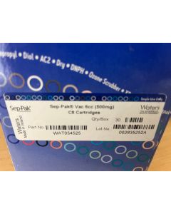 Waters Sep pak Vac 6cc C8 500mg cartridges WAT054525 27 bx