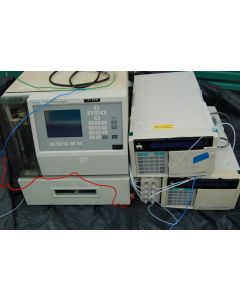 Waters autosampler 717 Plus Hitachi LC pump HPLC detector degasser UV system