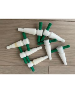 set of 7 Chemglass PTFE teflon valve insert cone 9 x 14 mm OD