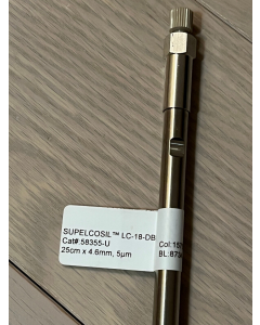 used Supelco HPLC Column Supelcosil LC  18 DB 5u  4 6 mm X 25 cm 58355 U