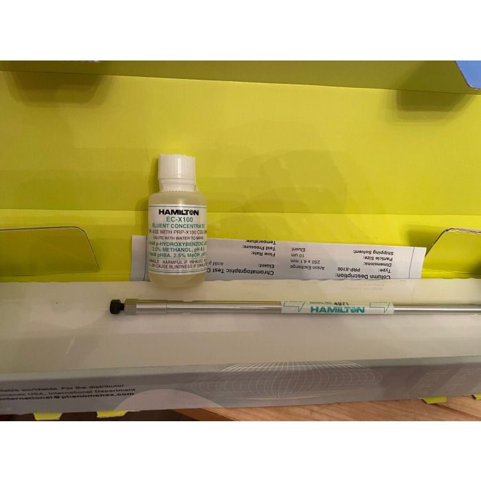 HPLC Phenomenex Hamilton 10 µm PRPX100. LC Column 250 x 4.1 mm CH00687